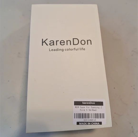 Red and Gold New Phone Case with Kickstand Samsung Z Fold 5 - Picture 5 of 6